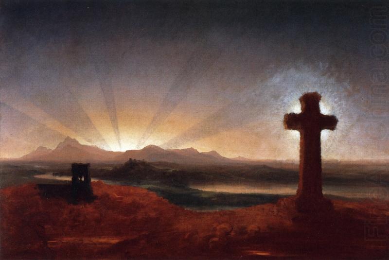 Thomas Cole Cross at Sunset china oil painting image